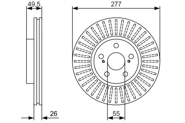 Bosch 0 986 479 979 Bremsscheibe 0986479979: Bestellen Sie in Polen zu einem guten Preis bei 2407.PL! 0986479979 Bosch Bremsscheibe