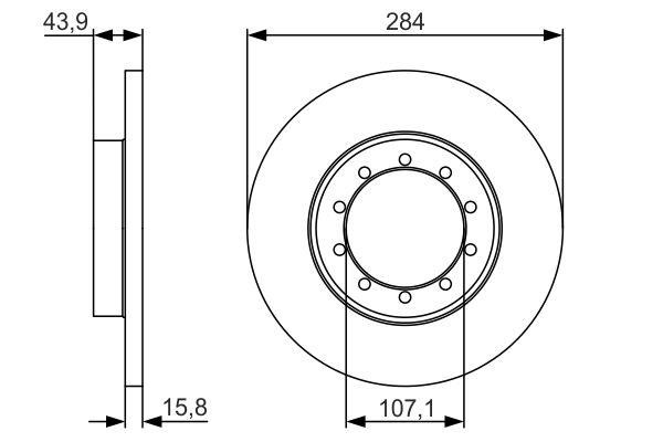Bosch 0 986 479 A34 Тормозной диск задний невентилируемый 0986479A34: Купить в Польше - Отличная цена на 2407.PL!