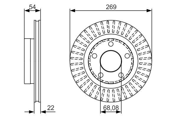 Bosch 0 986 479 A42 Тормозной диск задний вентилируемый 0986479A42: Купить в Польше - Отличная цена на 2407.PL!