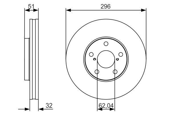 Bosch 0 986 479 R20 Тормозной диск передний вентилируемый 0986479R20: Отличная цена - Купить в Польше на 2407.PL!
