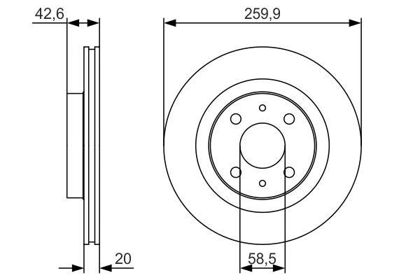 Bosch 0 986 479 R74 Тормозной диск передний вентилируемый 0986479R74: Отличная цена - Купить в Польше на 2407.PL!