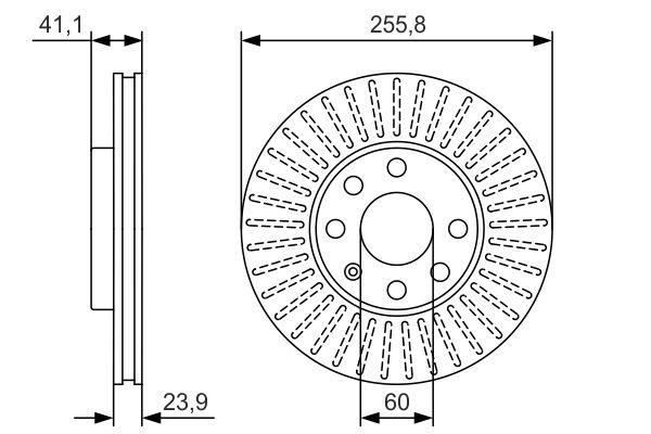 Bosch 0 986 479 R76 Тормозной диск передний вентилируемый 0986479R76: Отличная цена - Купить в Польше на 2407.PL!