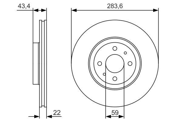 Bosch 0 986 479 S01 Тормозной диск передний вентилируемый 0986479S01: Отличная цена - Купить в Польше на 2407.PL!