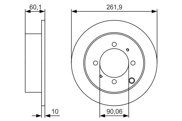 Bosch 0 986 479 S53 Тормозной диск задний невентилируемый 0986479S53: Отличная цена - Купить в Польше на 2407.PL!