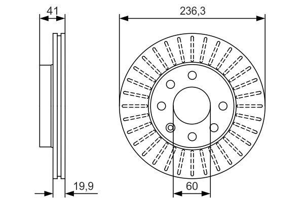 Bosch 0 986 479 S98 Тормозной диск передний вентилируемый 0986479S98: Купить в Польше - Отличная цена на 2407.PL!