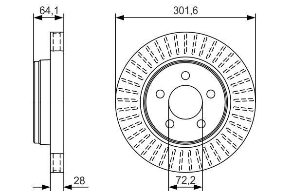 Bosch 0 986 479 U04 Тормозной диск передний вентилируемый 0986479U04: Отличная цена - Купить в Польше на 2407.PL!