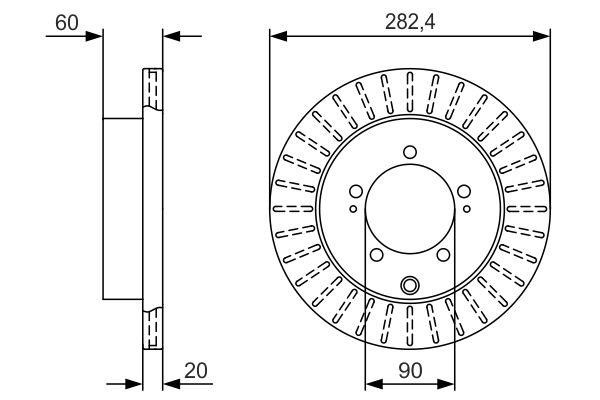 Bosch 0 986 479 V40 Bremsscheibe 0986479V40: Kaufen Sie zu einem guten Preis in Polen bei 2407.PL!