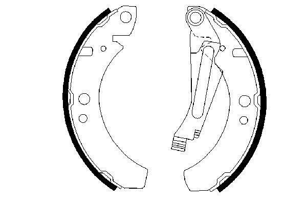 Bosch 0 986 487 003 Колодки гальмівні барабанні, комплект 0986487003: Приваблива ціна - Купити у Польщі на 2407.PL!