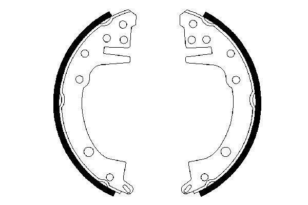 Bosch 0 986 487 059 Brake shoe set 0986487059: Buy near me in Poland at 2407.PL - Good price!