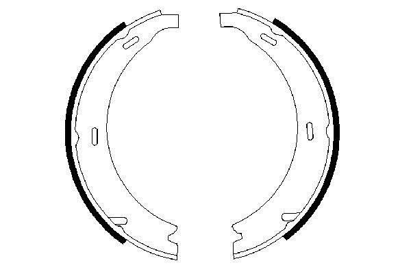 Bosch 0 986 487 190 Parking brake shoes 0986487190: Buy near me in Poland at 2407.PL - Good price!