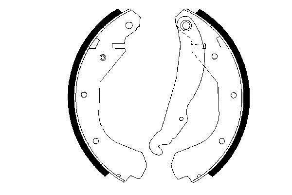 Bosch 0 986 487 199 Brake shoe set 0986487199: Buy near me at 2407.PL in Poland at an Affordable price!
