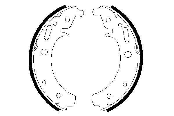 Bosch 0 986 487 223 Brake shoe set 0986487223: Buy near me in Poland at 2407.PL - Good price!