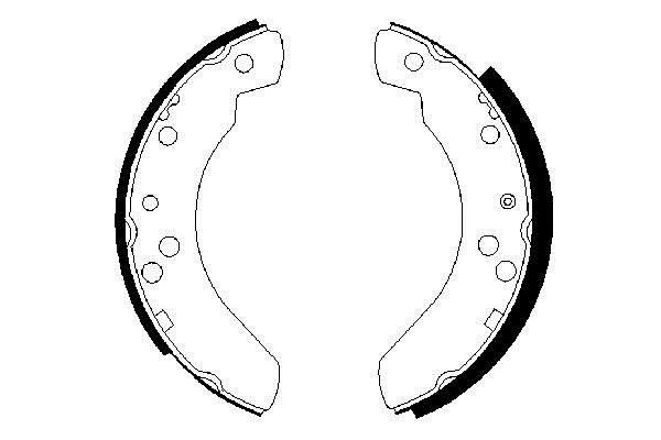 Bosch 0 986 487 242 Brake shoe set 0986487242: Buy near me at 2407.PL in Poland at an Affordable price!