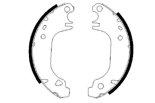 Bosch 0 986 487 275 Brake shoe set 0986487275: Buy near me at 2407.PL in Poland at an Affordable price!