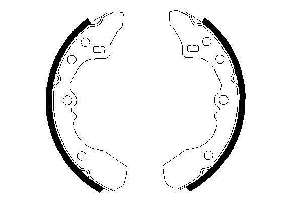 Bosch 0 986 487 282 Brake shoe set 0986487282: Buy near me in Poland at 2407.PL - Good price!