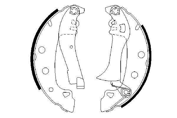 Bosch 0 986 487 285 Brake shoe set 0986487285: Buy near me at 2407.PL in Poland at an Affordable price!