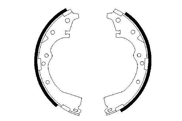Bosch 0 986 487 290 Brake shoe set 0986487290: Buy near me at 2407.PL in Poland at an Affordable price!