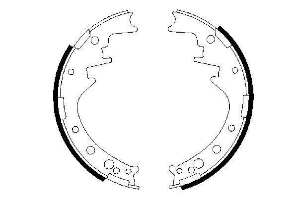 Bosch 0 986 487 292 Brake shoe set 0986487292: Buy near me at 2407.PL in Poland at an Affordable price!