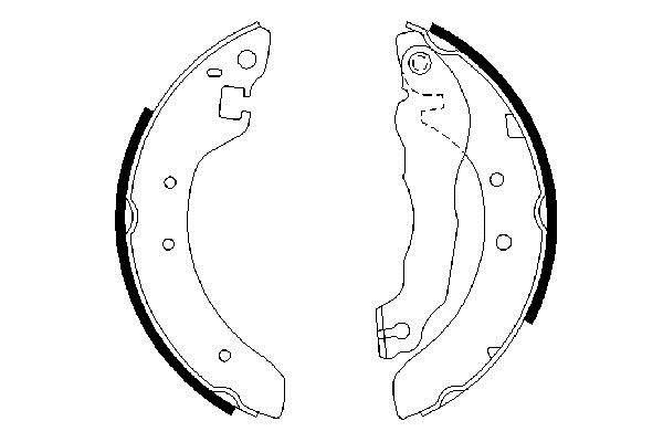 Bosch 0 986 487 299 Brake shoe set 0986487299: Buy near me at 2407.PL in Poland at an Affordable price!