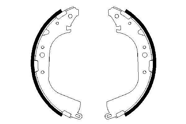 Bosch 0 986 487 354 Brake shoe set 0986487354: Buy near me at 2407.PL in Poland at an Affordable price!