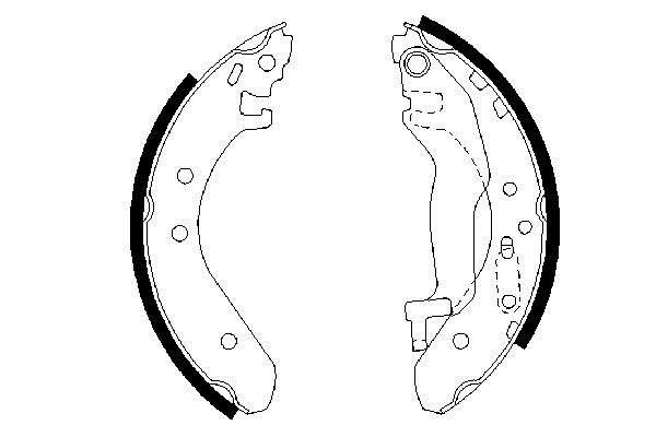 Bosch 0 986 487 364 Brake shoe set 0986487364: Buy near me at 2407.PL in Poland at an Affordable price!