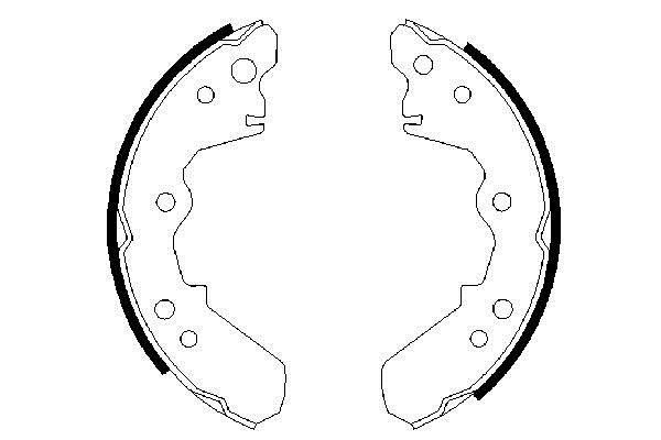 Bosch 0 986 487 376 Brake shoe set 0986487376: Buy near me at 2407.PL in Poland at an Affordable price!