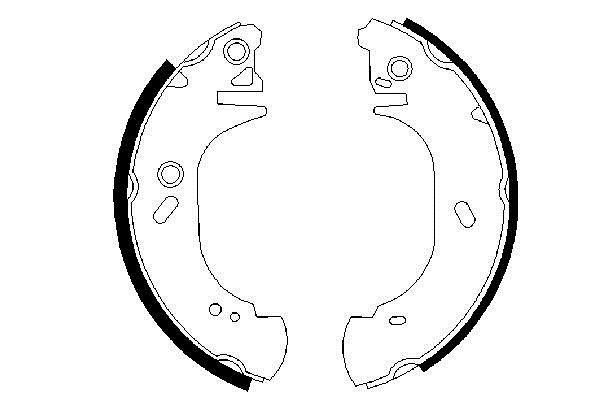 Bosch 0 986 487 525 Brake shoe set 0986487525: Buy near me at 2407.PL in Poland at an Affordable price!