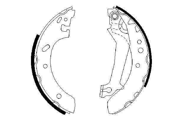 Bosch 0 986 487 561 Brake shoe set 0986487561: Buy near me in Poland at 2407.PL - Good price!