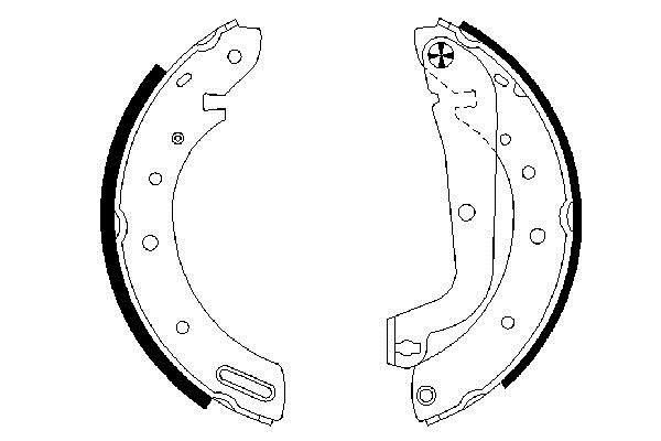 Bosch 0 986 487 583 Brake shoe set 0986487583: Buy near me at 2407.PL in Poland at an Affordable price!