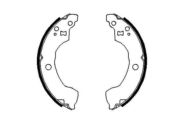 Bosch 0 986 487 691 Brake shoe set 0986487691: Buy near me in Poland at 2407.PL - Good price!