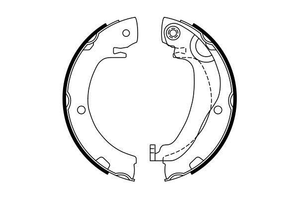Bosch 0 986 487 763 Parking brake shoes 0986487763: Buy near me in Poland at 2407.PL - Good price!