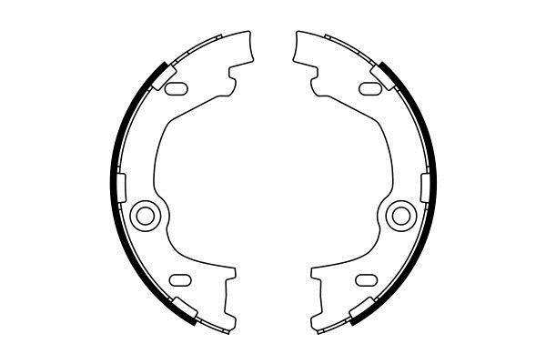 Bosch 0 986 487 777 Parking brake shoes 0986487777: Buy near me in Poland at 2407.PL - Good price!