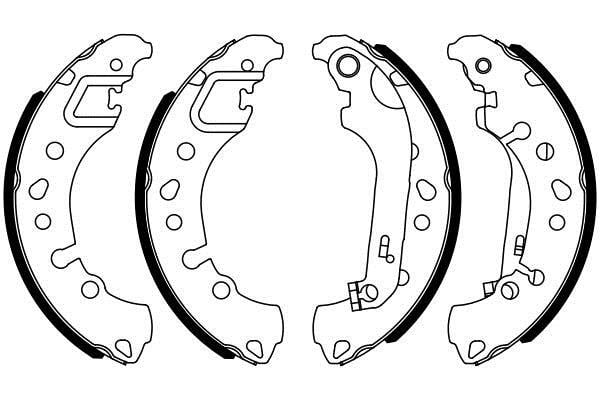 Bosch 0 986 487 961 Brake shoe set 0986487961: Buy near me at 2407.PL in Poland at an Affordable price!
