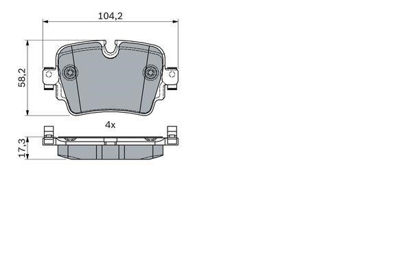 Bosch 0 986 494 753 Brake pad set 0986494753: Buy near me at 2407.PL in Poland at an Affordable price! 0986494753 Bosch Brake pad set