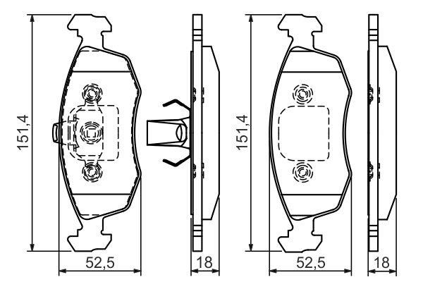 Bosch 0 986 495 016 Гальмівні колодки, комплект 0986495016: Приваблива ціна - Купити у Польщі на 2407.PL!