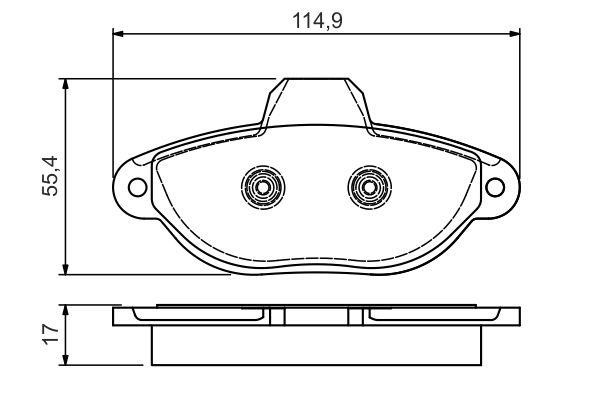 Bosch 0 986 495 033 Гальмівні колодки, комплект 0986495033: Приваблива ціна - Купити у Польщі на 2407.PL!