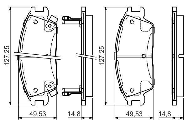 Bosch 0 986 495 035 Brake Pad Set, disc brake 0986495035: Buy near me in Poland at 2407.PL - Good price!