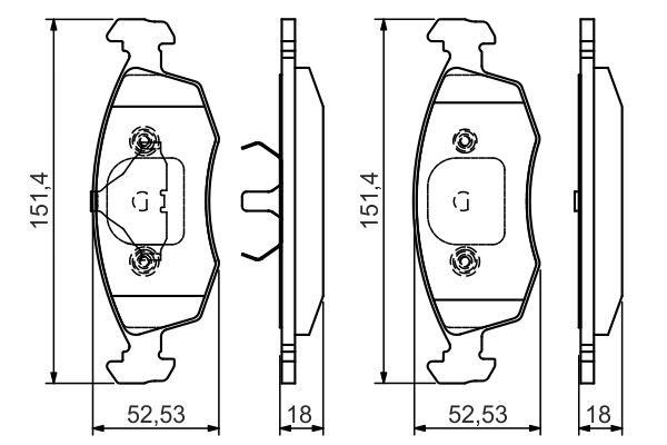 Bosch 0 986 495 043 Гальмівні колодки, комплект 0986495043: Приваблива ціна - Купити у Польщі на 2407.PL!