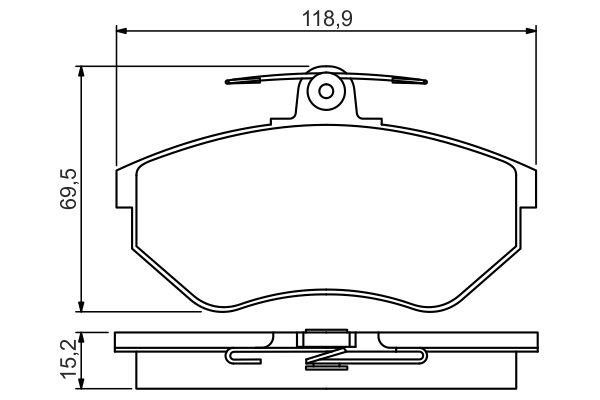 Bosch 0 986 495 246 Scheibenbremsbeläge, Set 0986495246: Kaufen Sie zu einem guten Preis in Polen bei 2407.PL!