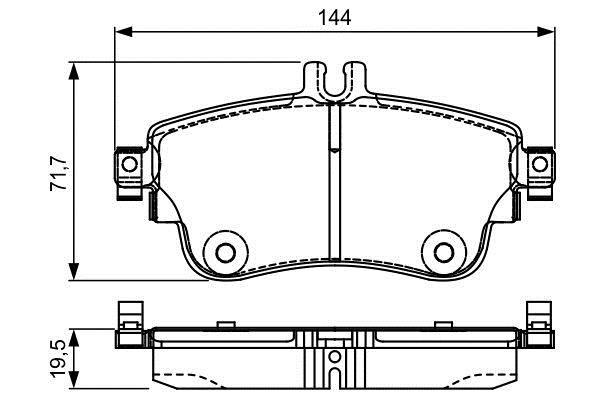 Bosch 0 986 495 299 Brake Pad Set, disc brake 0986495299: Buy near me in Poland at 2407.PL - Good price!