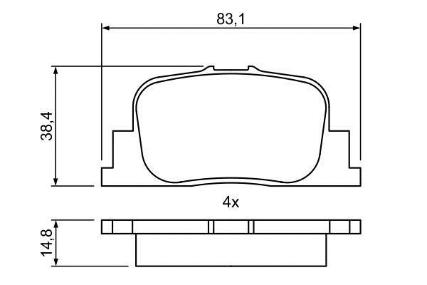 Bosch 0 986 495 389 Гальмівні колодки, комплект 0986495389: Приваблива ціна - Купити у Польщі на 2407.PL!