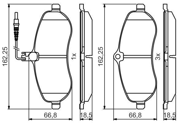 Bosch 0 986 495 460 Scheibenbremsbeläge, Set 0986495460: Kaufen Sie zu einem guten Preis in Polen bei 2407.PL!