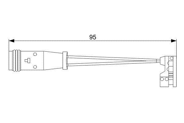 Warnkontakt Bremsbelagverschleiß Bosch 1 987 473 006