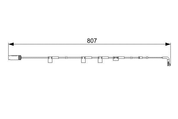 Bosch 1 987 473 058 Датчик износа тормозных колодок 1987473058: Отличная цена - Купить в Польше на 2407.PL!