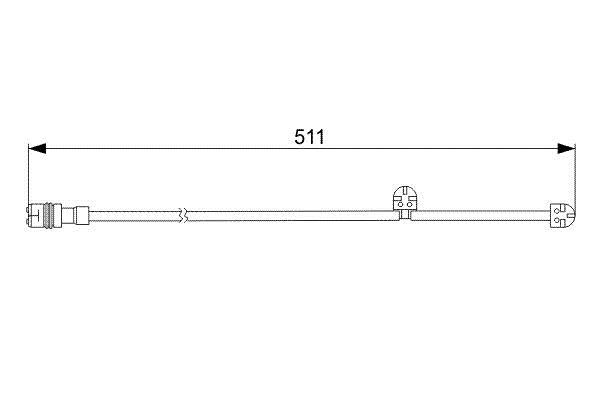 Bosch 1 987 473 062 Czujnik zużycia klocków hamulcowych 1987473062: Dobra cena w Polsce na 2407.PL - Kup Teraz!