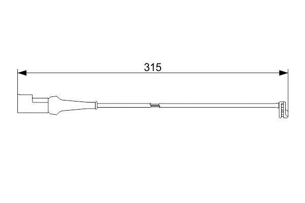 Bosch 1 987 473 549 Датчик износа тормозных колодок 1987473549: Отличная цена - Купить в Польше на 2407.PL!