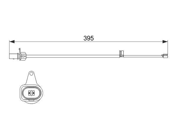 Bosch 1 987 474 509 Czujnik zużycia klocków hamulcowych 1987474509: Atrakcyjna cena w Polsce na 2407.PL - Zamów teraz!