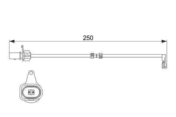 Bosch 1 987 474 510 Датчик зносу гальмівних колодок 1987474510: Купити у Польщі - Добра ціна на 2407.PL!