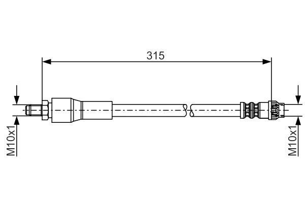 Bosch 1 987 476 032 Bremsschlauch 1987476032: Kaufen Sie zu einem guten Preis in Polen bei 2407.PL!