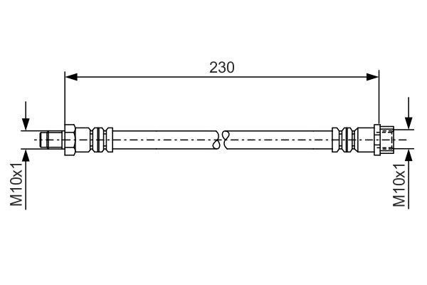 Bosch 1 987 476 083 Brake Hose 1987476083: Buy near me at 2407.PL in Poland at an Affordable price!